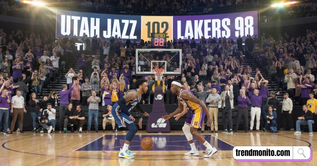 utah jazz vs lakers match player stats